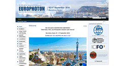 Desktop Screenshot of europhoton.org
